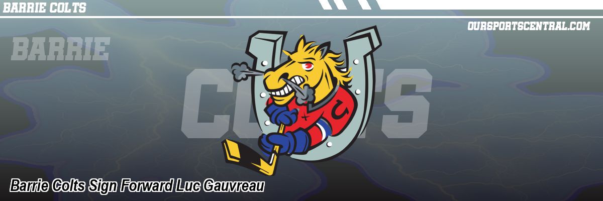 Barrie Colts Sign Forward Luc Gauvreau