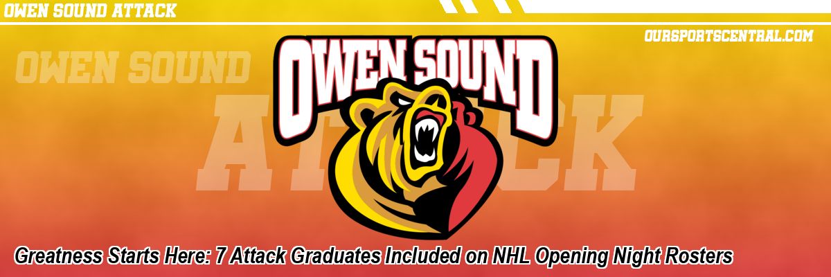 Greatness Starts Here: 7 Attack Graduates Included on NHL Opening Night Rosters