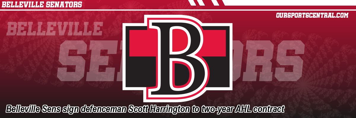 Belleville Sens sign defenceman Scott Harrington to two-year AHL contract
