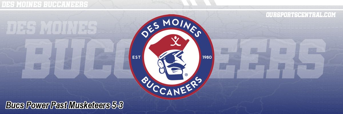 Bucs Power Past Musketeers 5-3