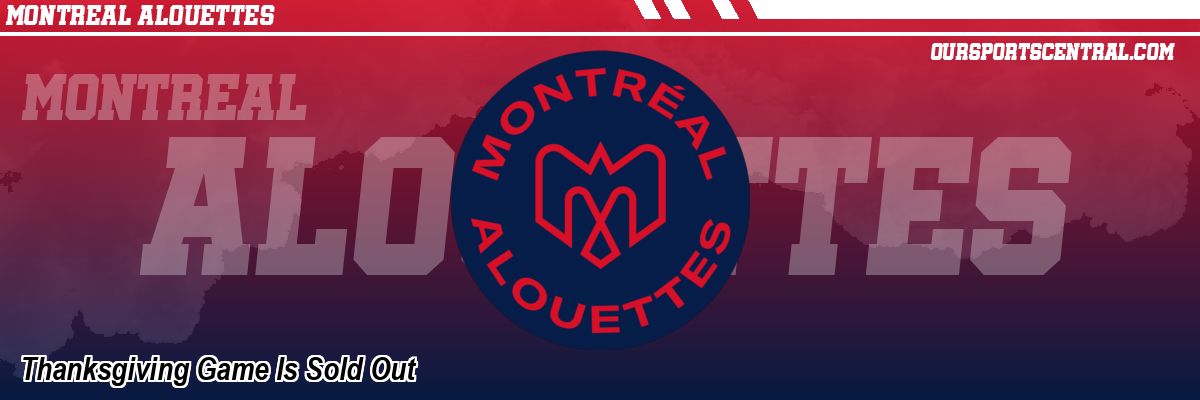 Thanksgiving Game Is Sold Out