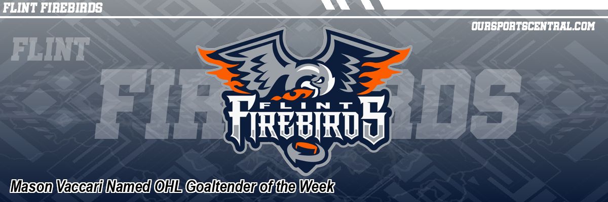 Mason Vaccari Named OHL Goaltender of the Week