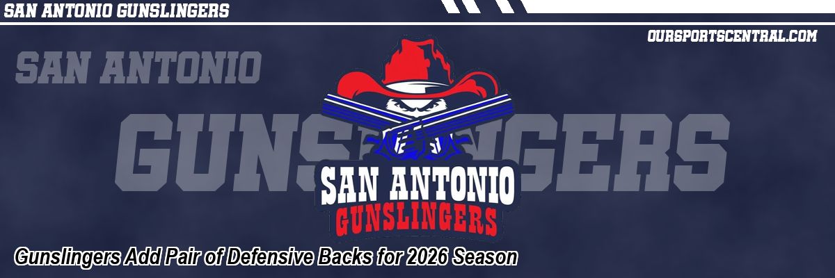 Gunslingers Add Pair of Defensive Backs for 2026 Season