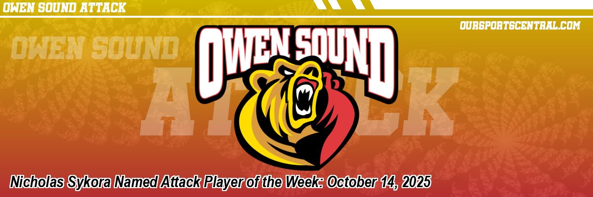 Nicholas Sykora Named Attack Player of the Week: October 14, 2025