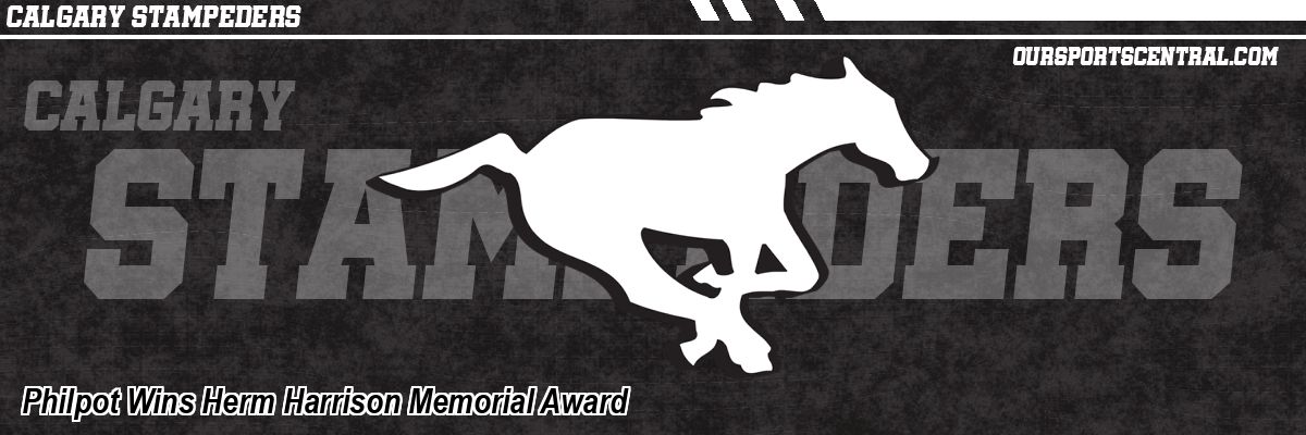 Philpot Wins Herm Harrison Memorial Award