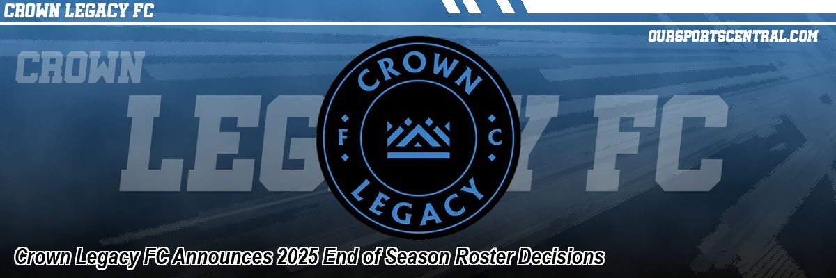 Crown Legacy FC Announces 2025 End of Season Roster Decisions