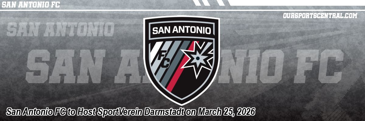 San Antonio FC to Host SportVerein Darmstadt on March 25, 2026
