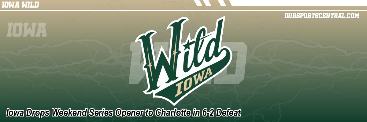 Iowa Drops Weekend Series Opener to Charlotte in 6-2 Defeat