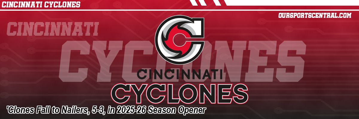 'Clones Fall to Nailers, 5-3, in 2025-26 Season Opener