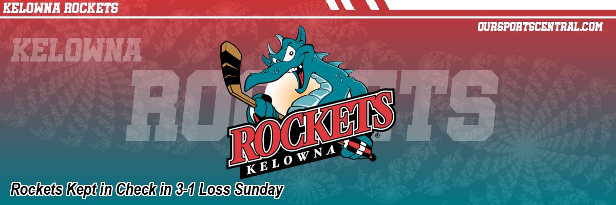 Rockets Kept in Check in 3-1 Loss Sunday