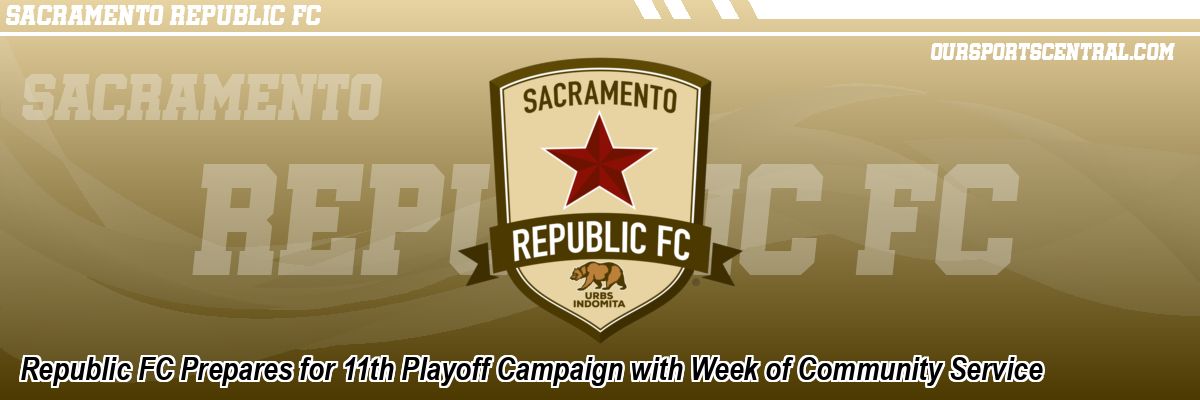 Republic FC Prepares for 11th Playoff Campaign with Week of Community Service