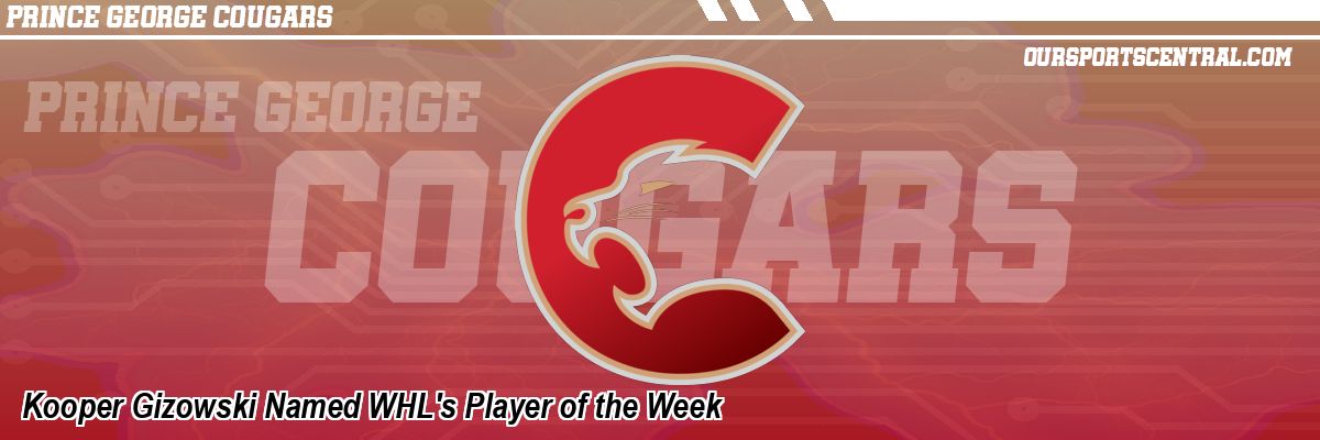 Kooper Gizowski Named WHL's Player of the Week