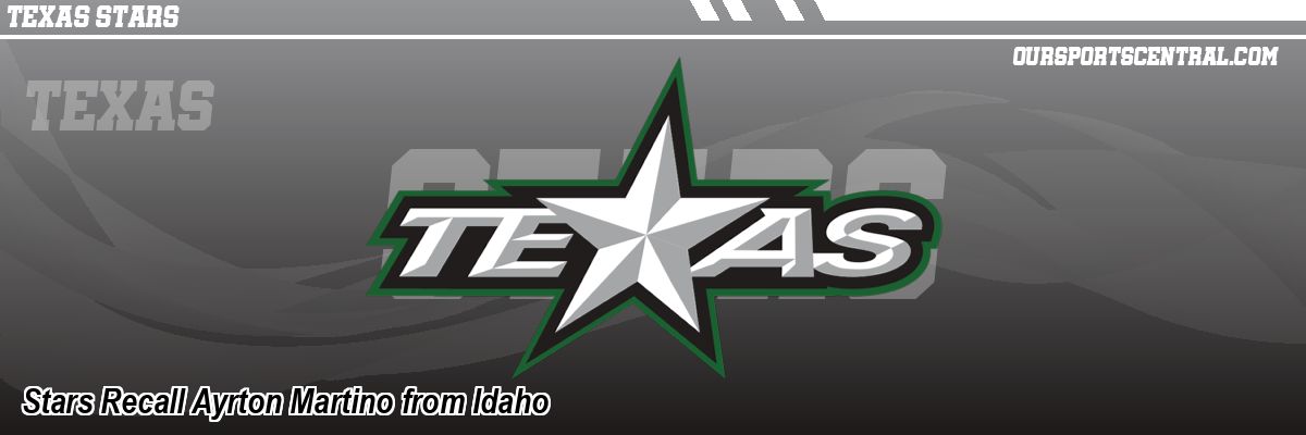 Stars Recall Ayrton Martino from Idaho