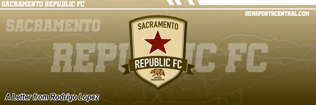 A Letter from Rodrigo Lopez