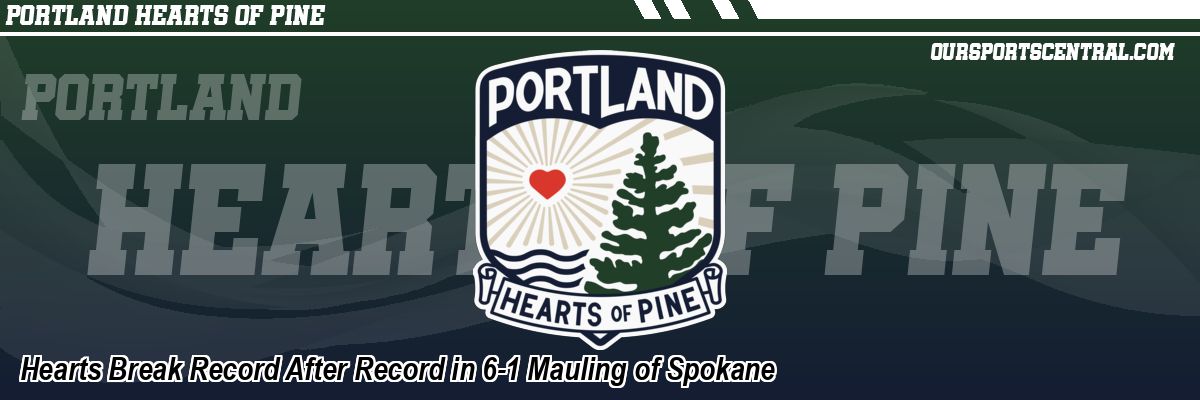 Hearts Break Record After Record in 6-1 Mauling of Spokane