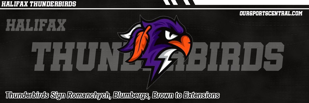 Thunderbirds Sign Romanchych, Blumbergs, Brown to Extensions