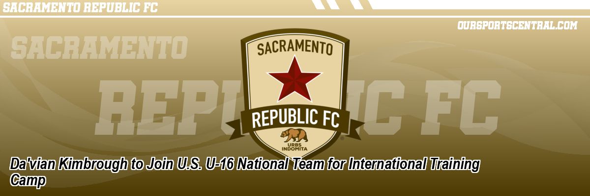 Da'vian Kimbrough to Join U.S. U-16 National Team for International Training Camp