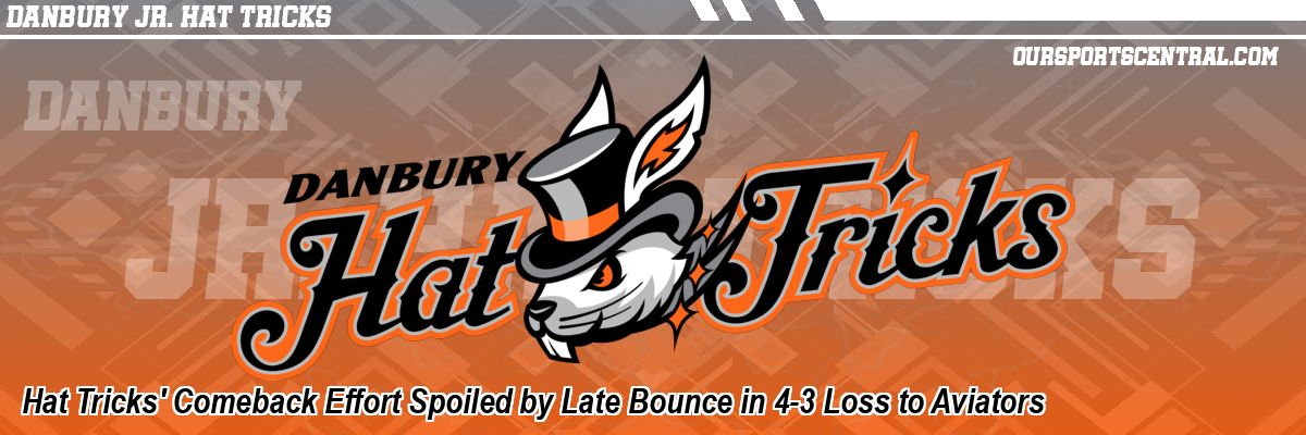 Hat Tricks' Comeback Effort Spoiled by Late Bounce in 4-3 Loss to Aviators