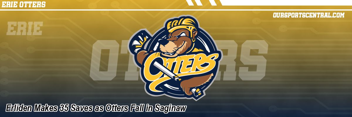 Erliden Makes 35 Saves as Otters Fall in Saginaw