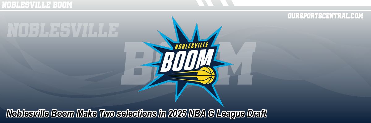 Noblesville Boom Make Two selections in 2025 NBA G League Draft