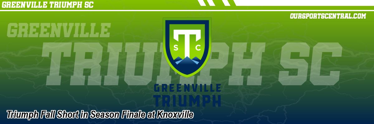 Triumph Fall Short in Season Finale at Knoxville