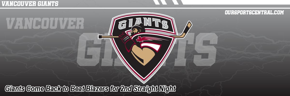Giants Come Back to Beat Blazers for 2nd Straight Night