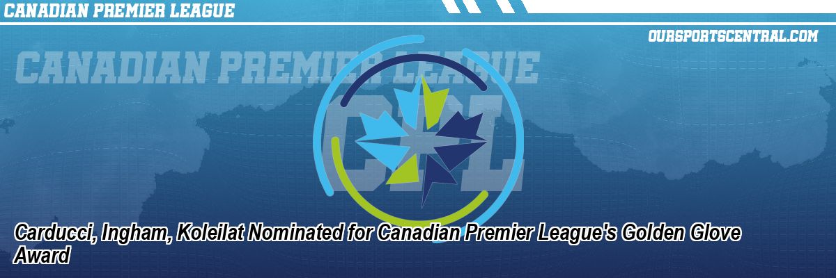 Carducci, Ingham, Koleilat Nominated for Canadian Premier League's Golden Glove Award