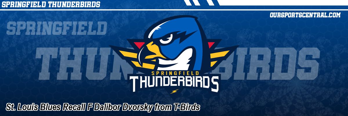 St. Louis Blues Recall F Dalibor Dvorsky from T-Birds