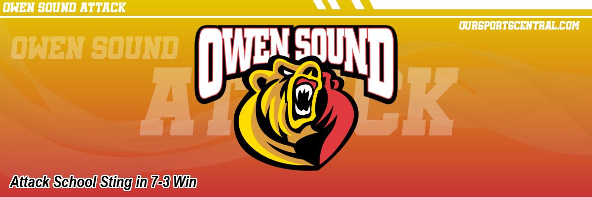 Attack School Sting in 7-3 Win