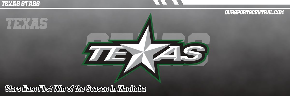 Stars Earn First Win of the Season in Manitoba