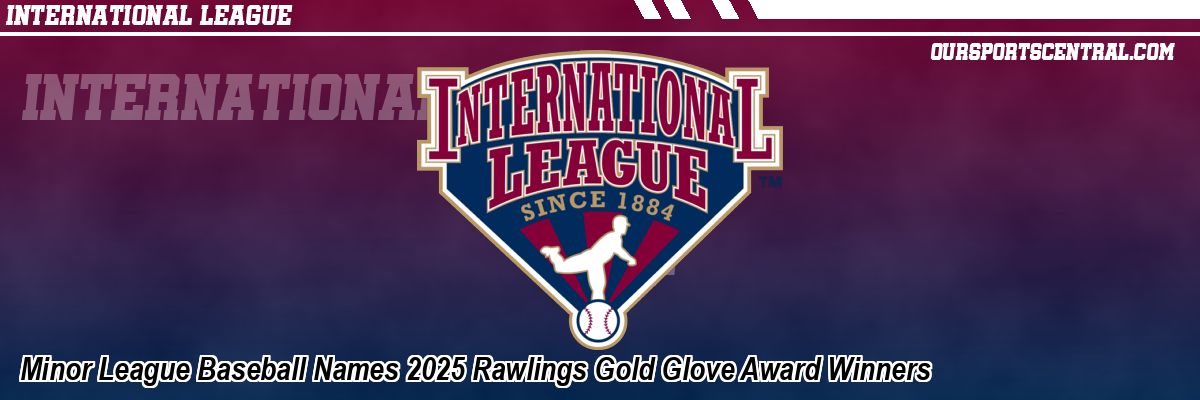 Minor League Baseball Names 2025 Rawlings Gold Glove Award Winners