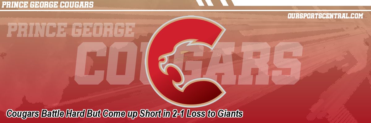 Cougars Battle Hard But Come up Short in 2-1 Loss to Giants