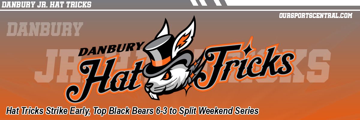 Hat Tricks Strike Early, Top Black Bears 6-3 to Split Weekend Series