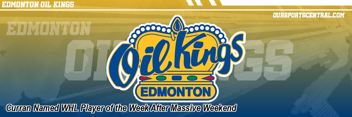 Curran Named WHL Player of the Week After Massive Weekend