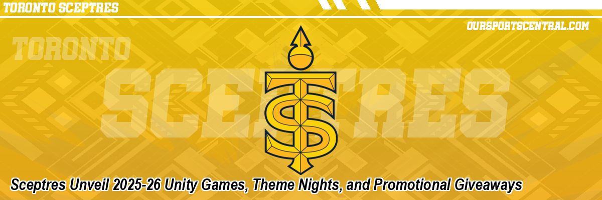 Sceptres Unveil 2025-26 Unity Games, Theme Nights, and Promotional Giveaways