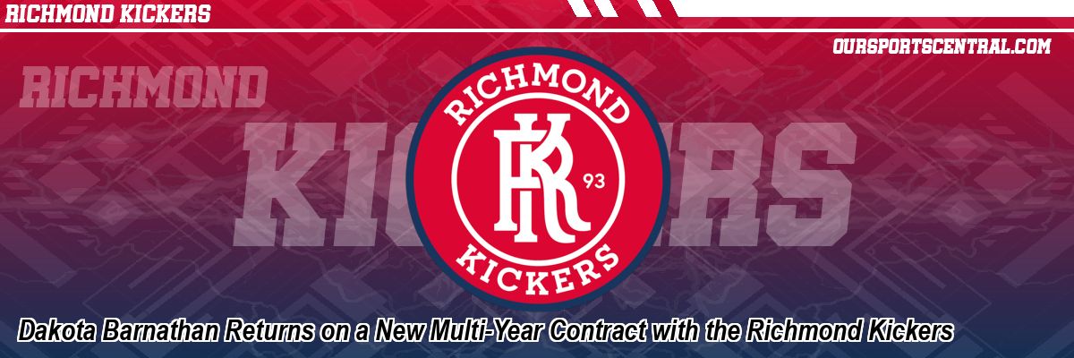 Dakota Barnathan Returns on a New Multi-Year Contract with the Richmond Kickers