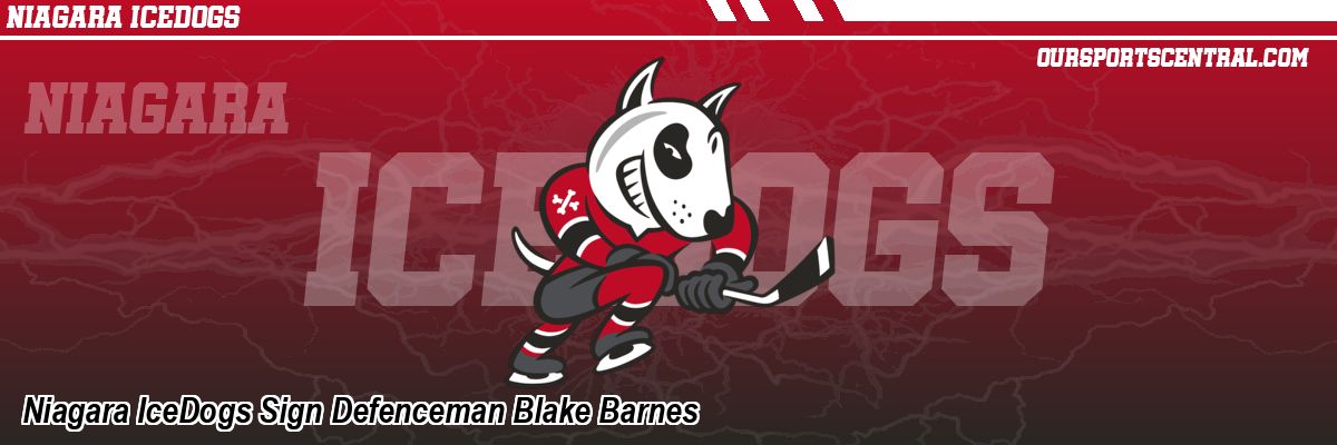 Niagara IceDogs Sign Defenceman Blake Barnes
