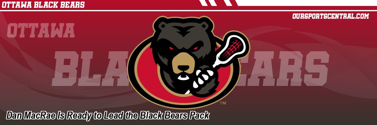 Dan MacRae Is Ready to Lead the Black Bears Pack