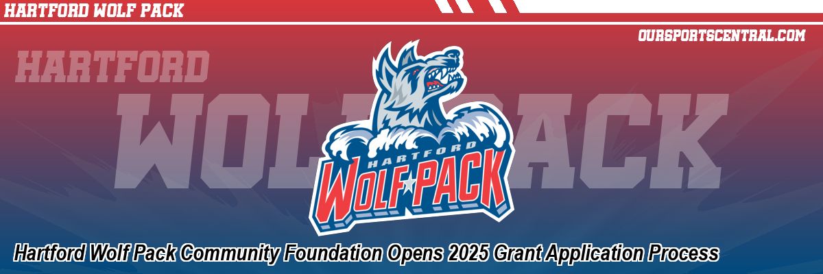 Hartford Wolf Pack Community Foundation Opens 2025 Grant Application Process