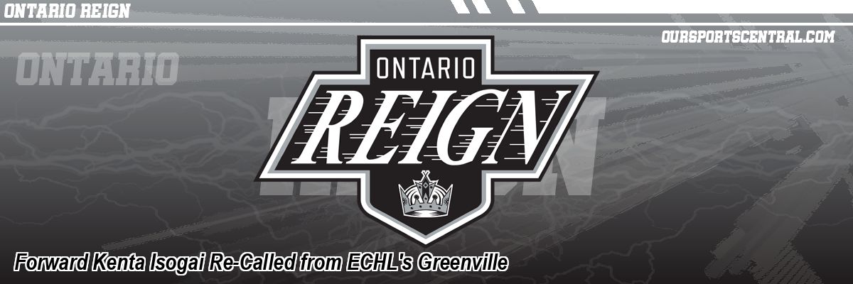 Forward Kenta Isogai Re-Called from ECHL's Greenville