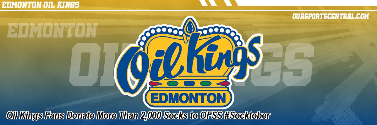 Oil Kings Fans Donate More Than 2,000 Socks to OFSS #Socktober
