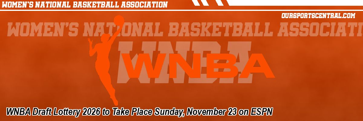 WNBA Draft Lottery 2026 to Take Place Sunday, November 23 on ESPN