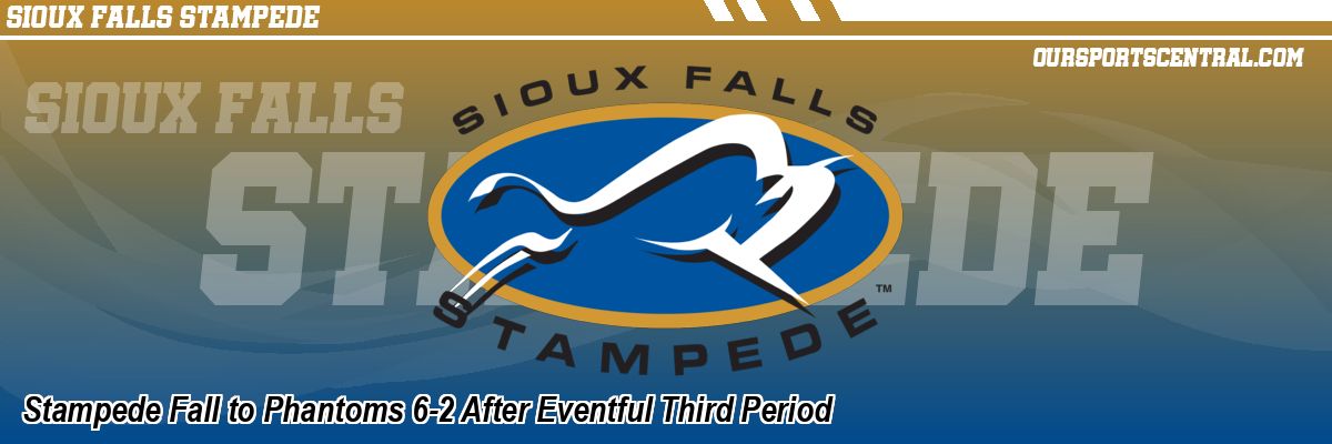 Stampede Fall to Phantoms 6-2 After Eventful Third Period