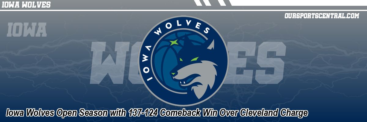 Iowa Wolves Open Season with 137-124 Comeback Win Over Cleveland Charge