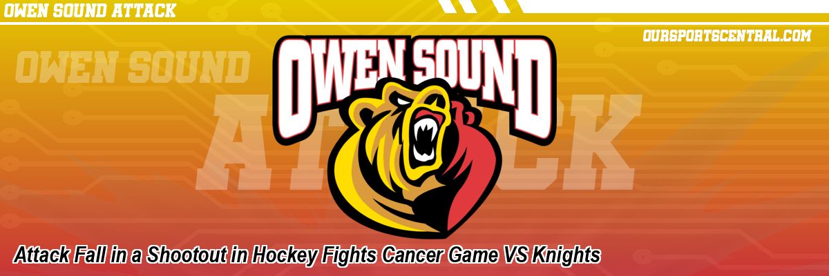 Attack Fall in a Shootout in Hockey Fights Cancer Game VS Knights