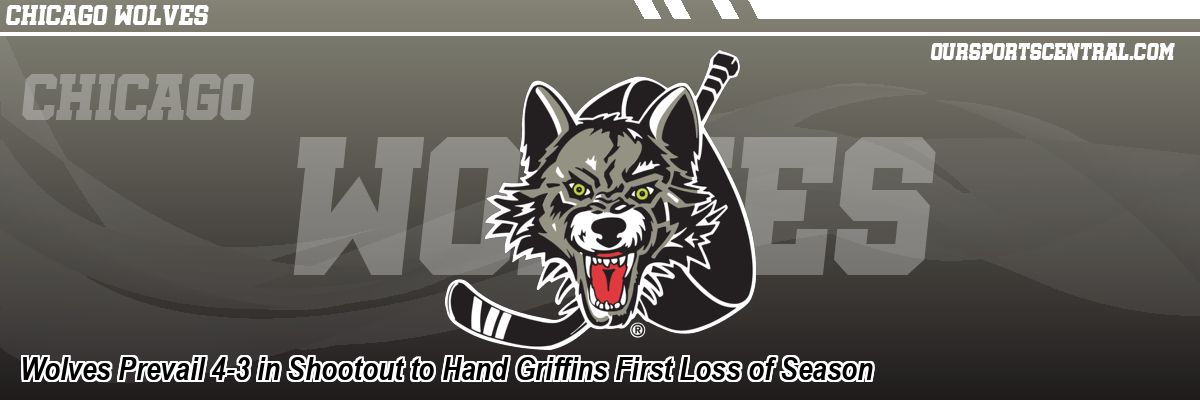 Wolves Prevail 4-3 in Shootout to Hand Griffins First Loss of Season