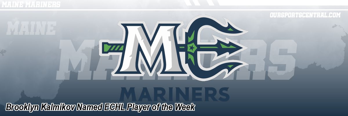 Brooklyn Kalmikov Named ECHL Player of the Week