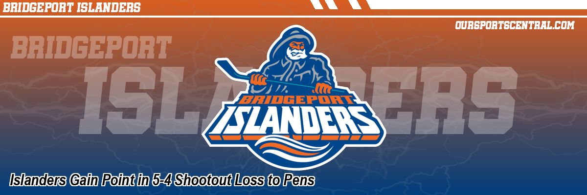 Islanders Gain Point in 5-4 Shootout Loss to Pens
