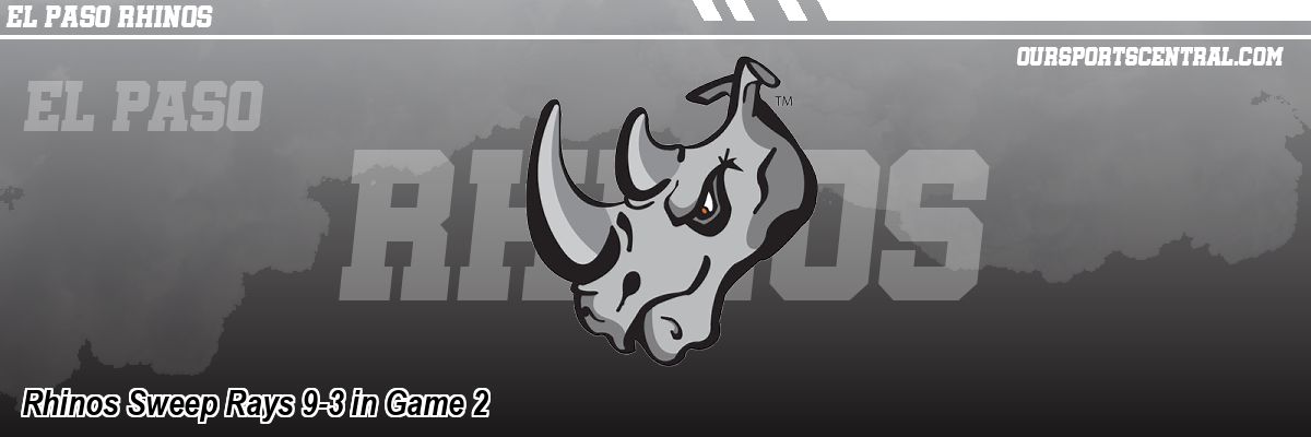 Rhinos Sweep Rays 9-3 in Game 2