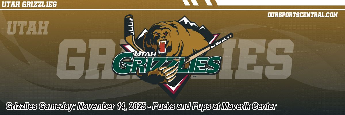 Grizzlies Gameday: November 14, 2025 - Pucks and Pups at Maverik Center